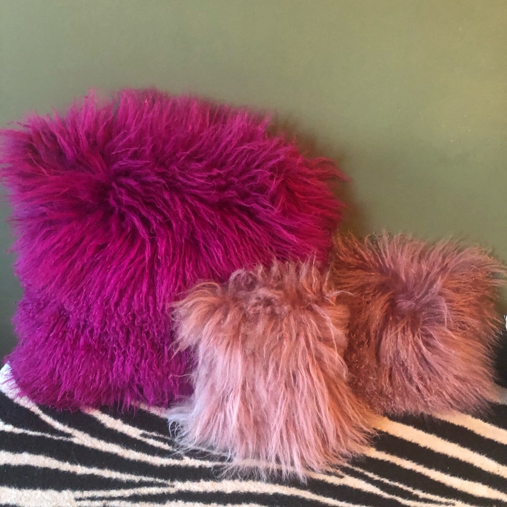 Real Mongolian Lambs Wool Pillows